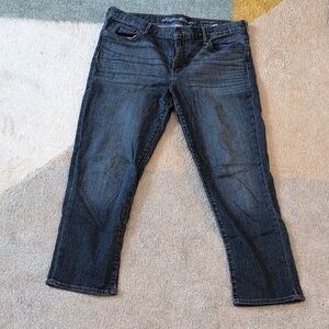 Eddie Bauer Women's Dark Blue Straight Leg Jeans